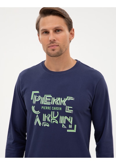 Pierre Cardin Erkek İndigo Pijama Takım 50322652-320 İndigo
