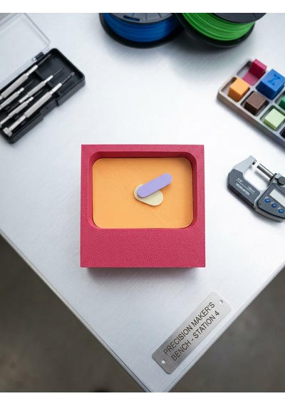 Elarıo Prizma Organizer Mıknatıslı Ve Saatli Masaüstü Organizer Set1 Çok Renkli