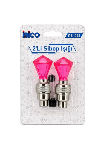 İbico İ18-021 Sibop Işık 2 Adet Araç Pilli Motor Şeffaf Bisiklet Hareket Sensörlü - 50'li Paket Çok Renkli