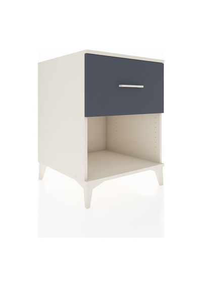 Kronos Komodin Tek Çekmeceli 60x59x80 Aytaşı-antrasit Aytaşı