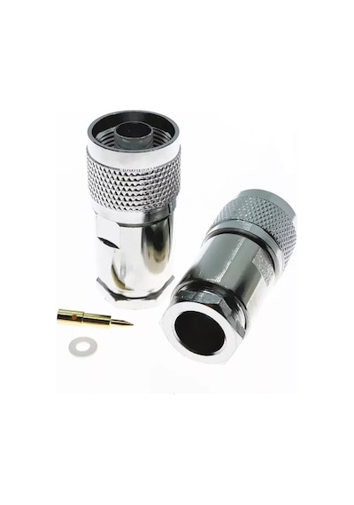 N Erkek Lmr400-Rg8 Screw On Type Rf Konnektör Nm400