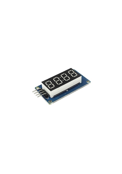 4 Digit Led Display Saat Modül Tm1637 - Kırmızı Renk