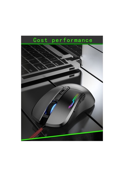 Profesyonel Rgb Led Işıklı Oyuncu Mouse 800-3200 Ayarlanabilir Dpi Gaming Mouse Diğer