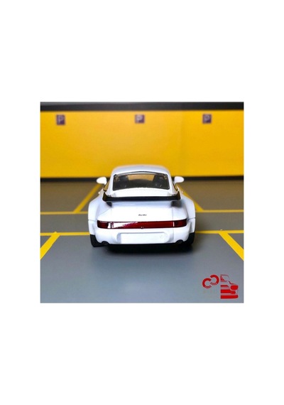 Porsche 911 Turbo 1/36 Ölçek C&c Model Garage Çek Bırak Diecast Metal Model Araba Oyuncak