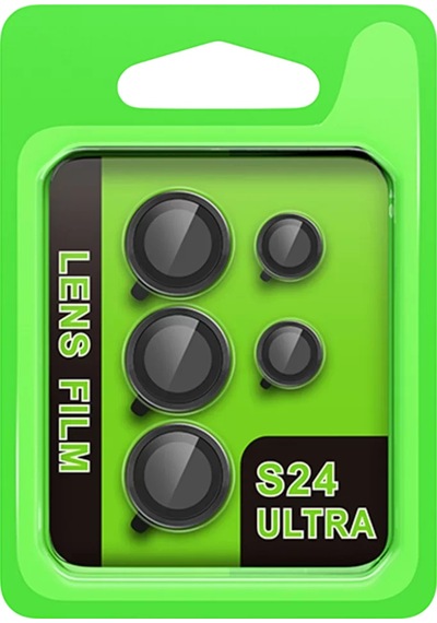 Newface Samsung Galaxy S24 Ultra Raze Metal Kamera Lens - Siyah