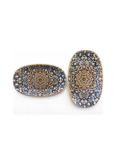 2'li Derin Servis Kasesi / Çukur Sunum Tabağı/salata/sote/soslu Yemek Sunum Alhambra Gourmet Oval P