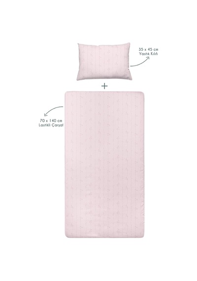 Astra Line%100 Organik Pamuk Saten Çocuk Lastikli Çarşaf Seti 100 X 200 Cm