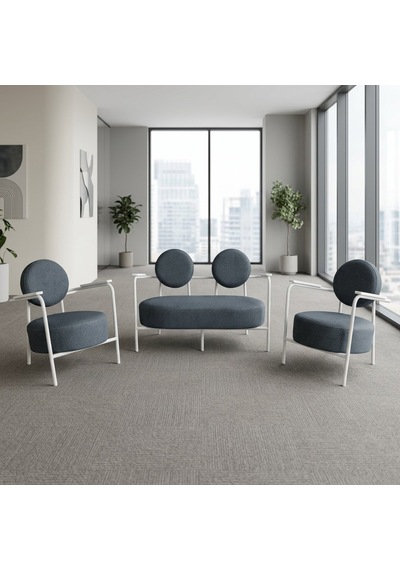Venüs 2+1+1 Soft Kumaş Ofis & Büro İş Yeri Bekleme Koltuğu Takımı Beyaz Metal İskelet - Antrasit Venüs 2+1+1 Soft Kumaş Ofis & Büro İş Yeri Bekleme Koltuğu Takımı Beyaz Metal İskelet - Antrasit