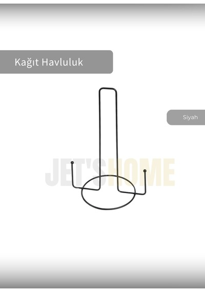 Kağıt Havluluk Paslanmaz Peçetelik Çelik Banyo Havluluk Düzenleyici Siyah