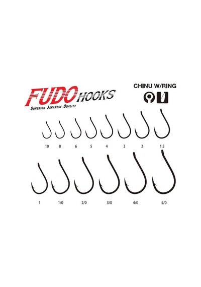 Fudo 1101 No:1 Chinu W/ring Black Nikel Olta İğnesi 9 Adet