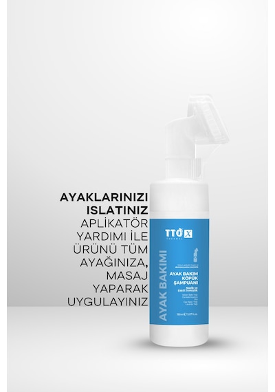Tto X Aplikatörlü Köpük Ayak Bakım Şampuanı 150Ml