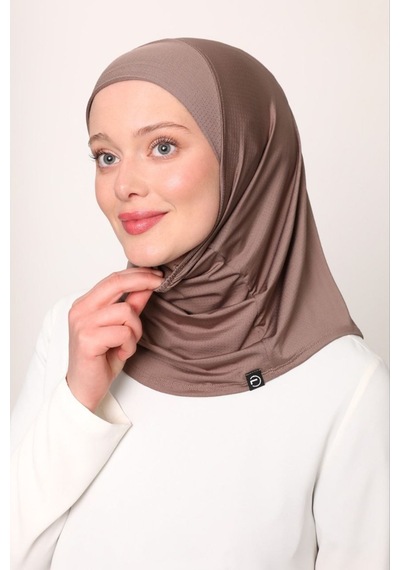 Melodi Scarf Kadın Tesettür Cimafit Nefes Alan Hazır Pratik Hijab Bone Vizon