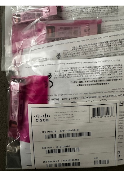 Cisco Sfp-10g-sr-s, 10gbase-sr Sfp Module, Enterprise-class Trans
