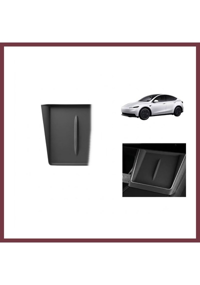 Storeşahin Tesla Model Y Juniper 2025+ Uyumlu Ön Konsol Kablosuz Şarj Pedi Kaymaz Silikon Matı 1 Adet Siyah Shn0720