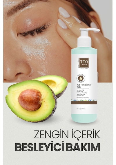 Tto Clınıc Yüz Temizleme Yağ Çay Ağacı Yağ Ve Avokado Yağ Özlü Özel