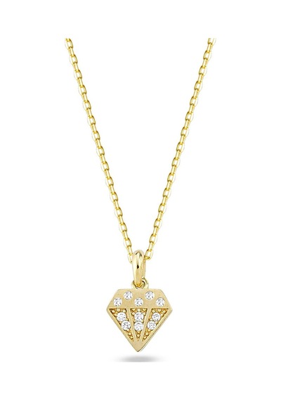 Goldkupe 14 Ayar Altın Pırlanta Simgesi Kolye 1.95 Gr-5501