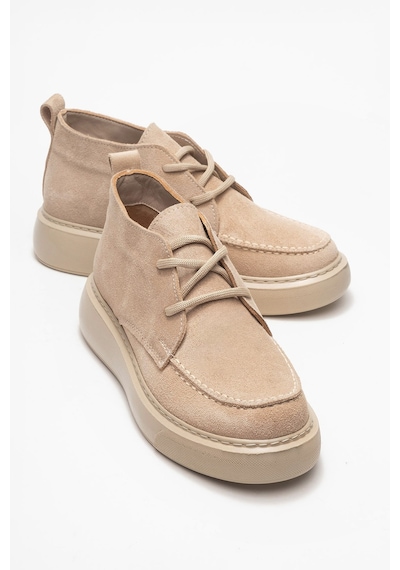 Luvishoes Luvi Shoes Lılya Bej Süet Hakiki Deri Kadın Chukka Bot Bej Süet Luvishoes Luvi Shoes Lılya Bej Süet Hakiki Deri Kadın Chukka Bot Bej Süet