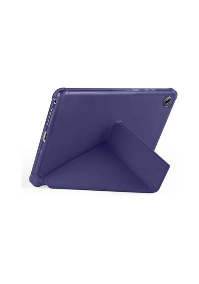 Maks Technology Lenovo Tab One 8.7 Tb-305fu Kılıf Mkst Tri Folding Kalem Bölmeli Standlı Kılıf - Lacivert Tablet Kılıfı