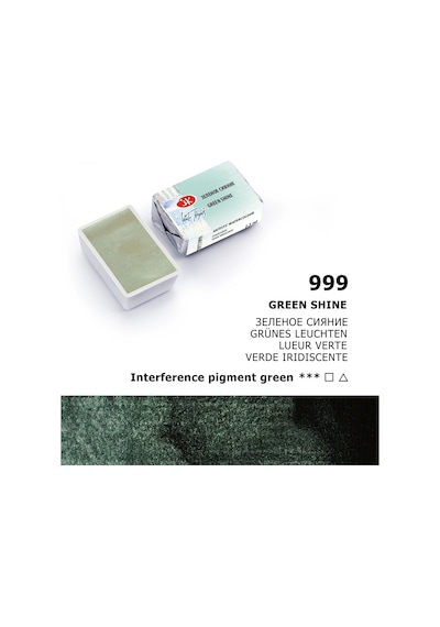 St. Petersburg White Nights Tam Tablet Sulu Boya 999 Green Shine Çok Renkli