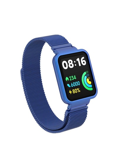 Xiaomi Redmi Watch 2 Lite Uyumlu Krd-58 Metal Zore Kordon-mavi