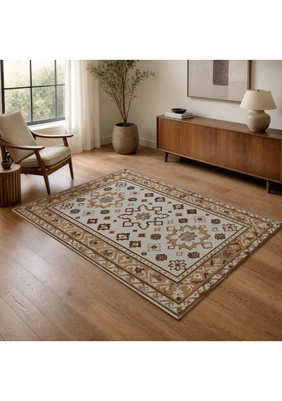 Kartela Halı Rustik Halı Jüt Taban Dokuma Halı Açık Gri - 200 X 300 Cm