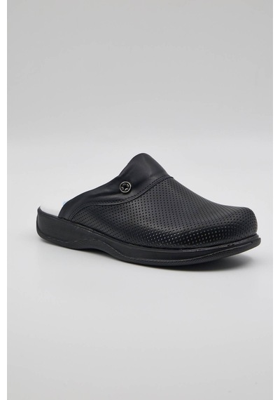 Term-0010 Quicksteps Professional Erkek Anatomik Ve Comfort Sabo Terlik Siyah