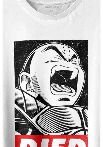 Dragon Ball Krillin Anime Dizi Urban Baskılı Tişört Unisex T-shirt 001