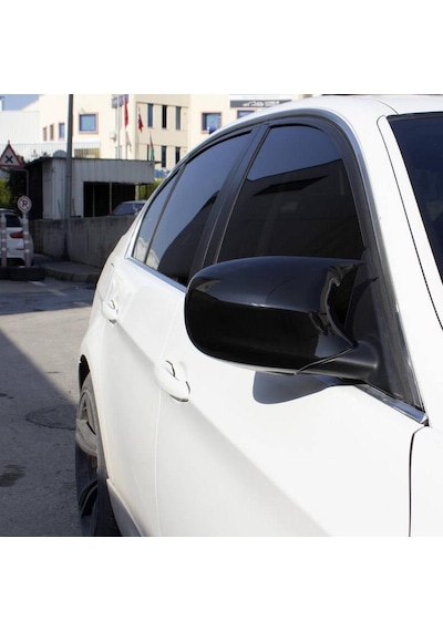 BMW 3 Serisi İçin Uyumlu E90 Yarasa Ayna Kapağı Piano Black 2005-2012