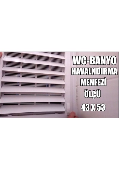 Menfez-Banyo Wc Havalandırma Menfezi-Havalandırma Panjuru
