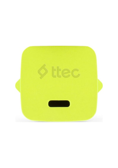 Smartcharger Gan 20w Pd Seyahat Hızlı Şarj Aleti + Usb-c - Usb-c 3a Kablo Neon Neon Sarı