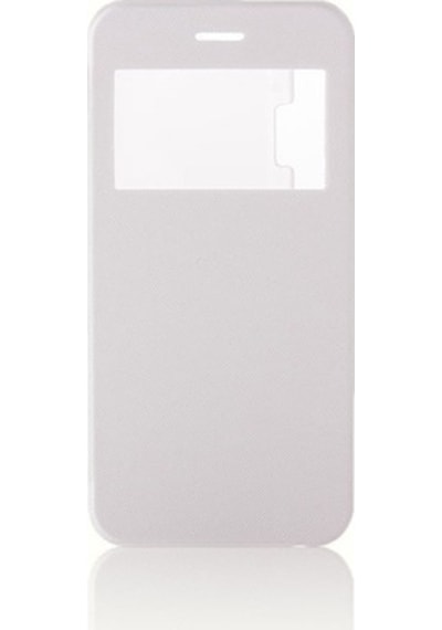 Apple Uyumlu iPhone 6 / 6S Yan Kapaklı Tpu Kılıf Beyaz