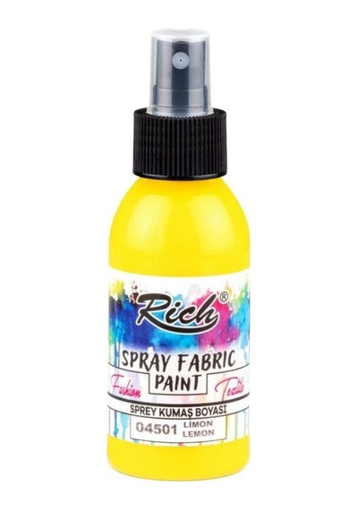 Rich Spray Fabric Paint Sprey Kumaş Boyası 100 Ml Limon 04501 Sarı