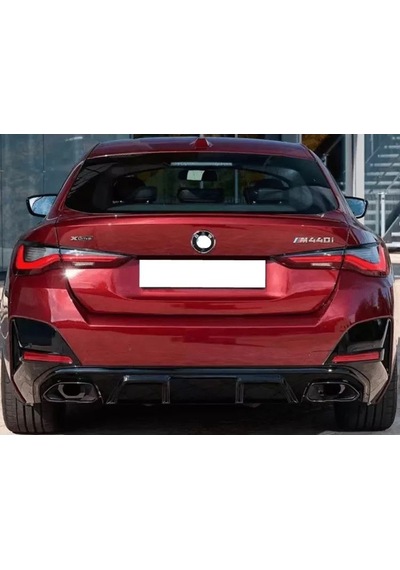 Bmw g26 arka difüzör ve egzoz seti siyah 2019+