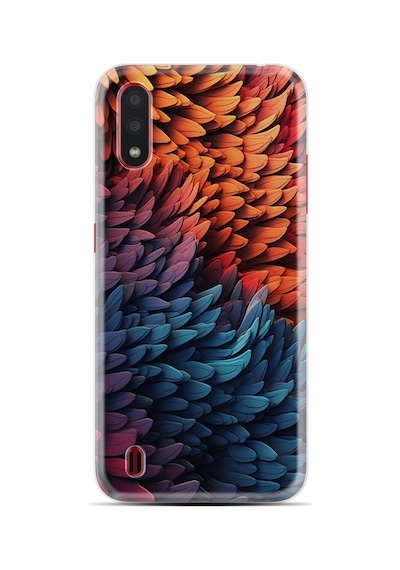 Samsung Galaxy Uyumlu A01 Kılıf Boutique Baskılı Resimli Yapraklar Pcode -090