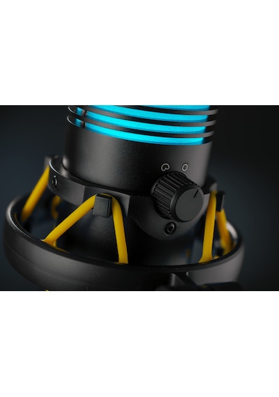Thonet & Vander Vx320 Yayıncı Mikrofonu Dokunmatik Rgb Led Titreşim Önleme Çok Yönlü Kardioid Siyah