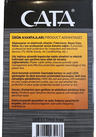 Ct-9186 Akım Ve Çocuk Korumalı Tekli Kablosuz Priz 1 Adet Beyaz