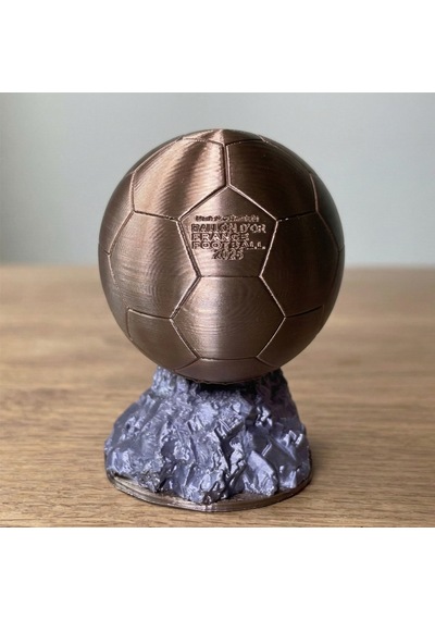 Ballon D'or Altın Top Ödülü 2025 Dekoratif Biblo - 3d Tasarım Futbol Hediyesi 13x9cm