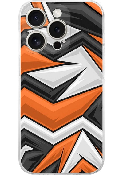 Apple Uyumlu iPhone 15 Pro Kamera Korumalı Grafiti Tasarımlı Şeffaf Silikon Kılıf