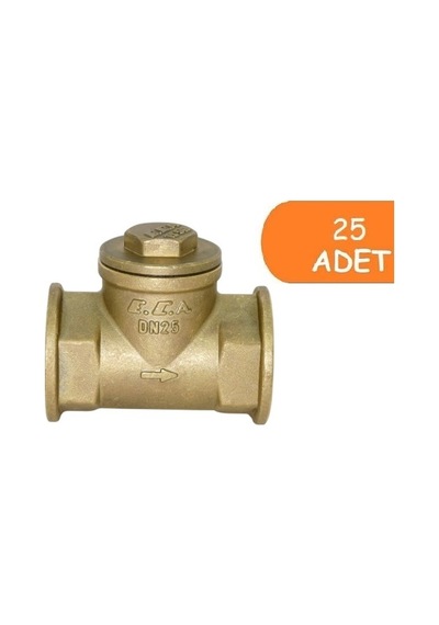 25 Adet Eca 1/2" Yatay Çekvalf 601007022
