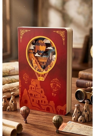 4 Adet Vagonlife 3d Kapadokya Temalı Defter