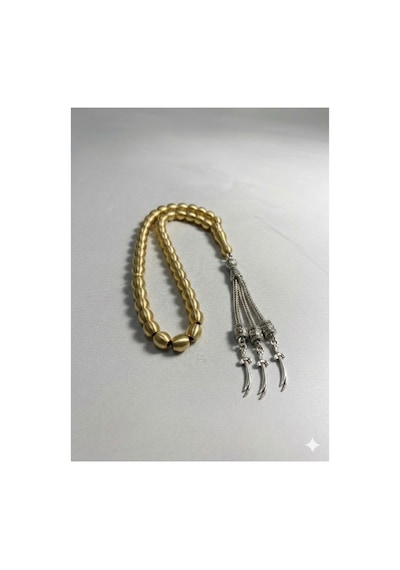 Som Pirinç Tesbih 8 Mm 7.5 Mm Zülfikar Uç
