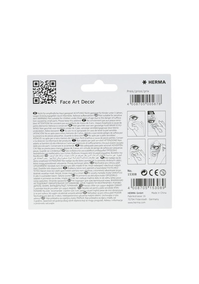 Herma Face Art Decor Yuz Susleme Etiketi Kelebek Genel