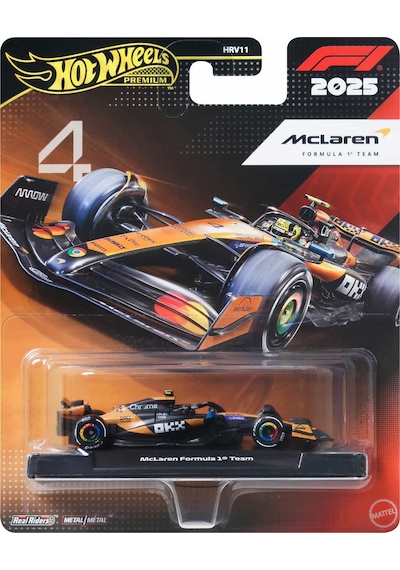 Hot Wheels Premıum Formula 1 Yarış Arabası Mclaren Formula 1 Tea Çok Renkli