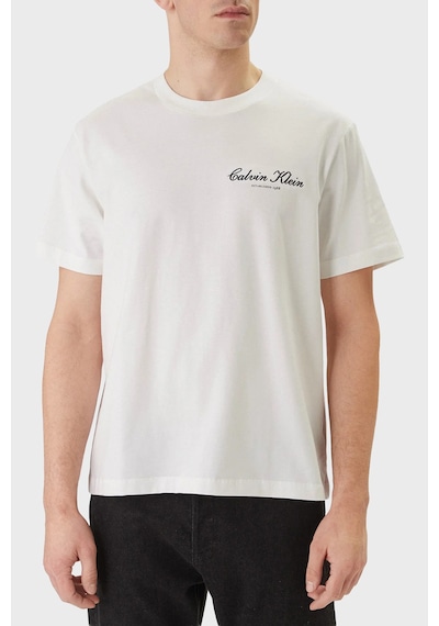 Calvin Klein Erkek T Shirt Lv04rf822g Yaf Beyaz Beyaz