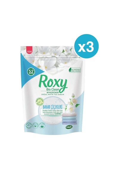 Roxy Doğal Matik Toz Sabun Bahar Çiçekleri 3 X 1600 G