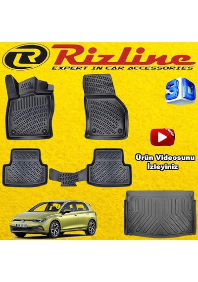 Vw Golf 8 Manuel 3D Paspas+Alt Bagaj Havuz 2020 Sonr. Set Rizline N11.5049