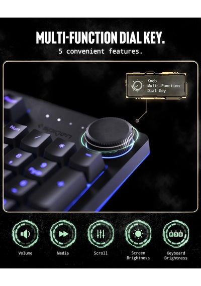 Arcplay Rgb Kablolu Mekanik Gaming Klavye Oyuncular İçin Tasarlandı Multi-fonksiyon Ses Ayarı Cherry Mx Brown Switch / 8000 Hz Ingilizce Q - App06427