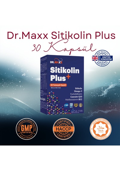 Dr. Maxx Sitikolin Plus+ 30 Kapsül Sitikolin Ve Fosfolipid Kompleksi İçeren Takviye
