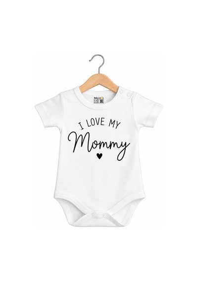 Babylimon I Love Mommy Baskılı Bebek Zıbını Beyaz - 936719591 Beyaz