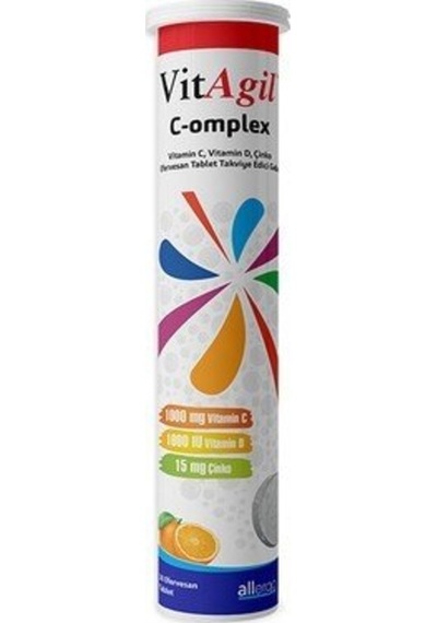 Vitagil C-Omplex Vitamin C Vitamin D Çinko 20 Efervesan Tablet